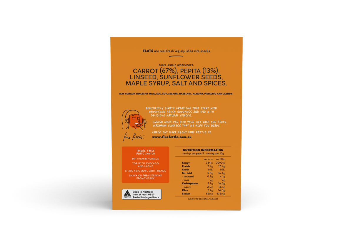 Carrot & Pepita Flats