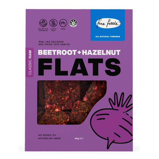 Beetroot & Hazelnut Flats - Healthy Snacks