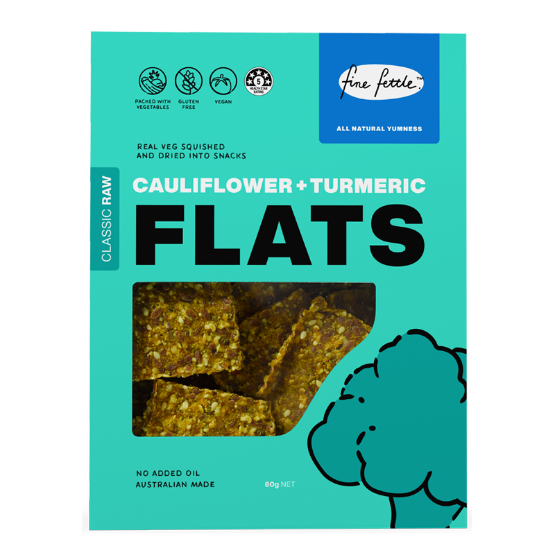 Cauliflower & Turmeric Flats - Healthy Snacks