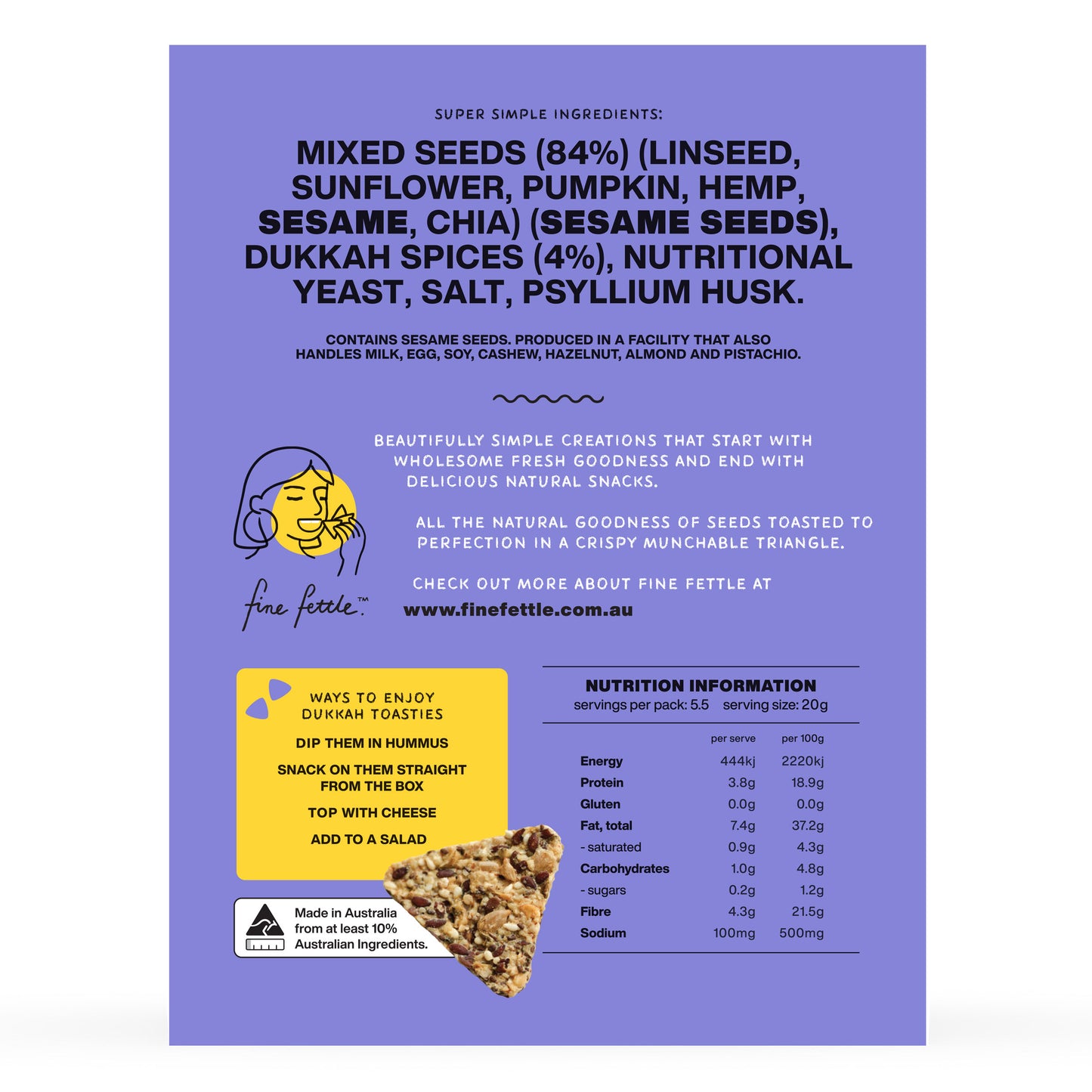 Dukkah Toasties - Healthy Snacks