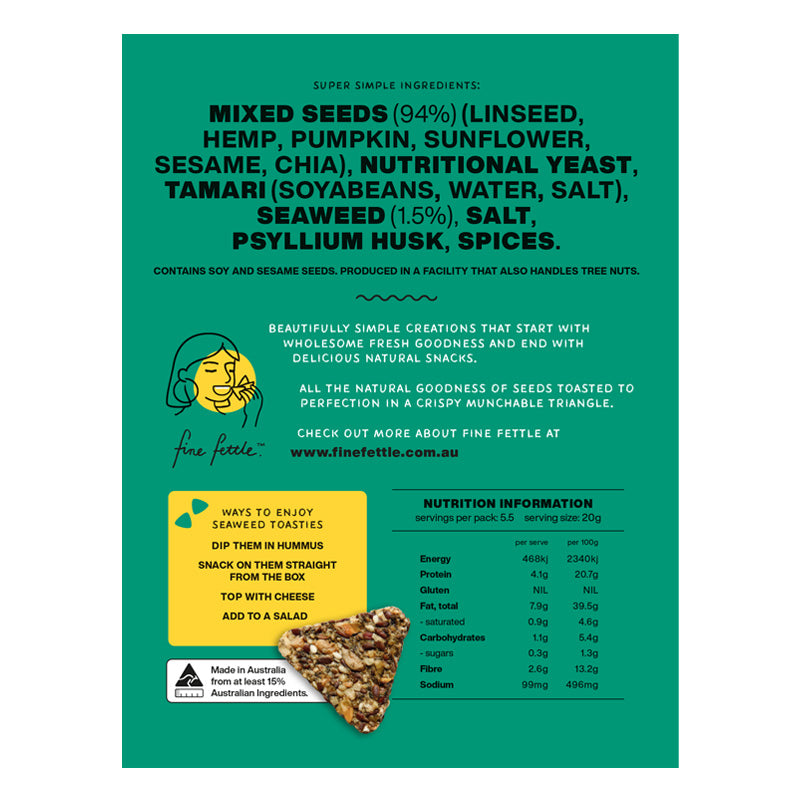 Seaweed Toasties - Healthy Crackers