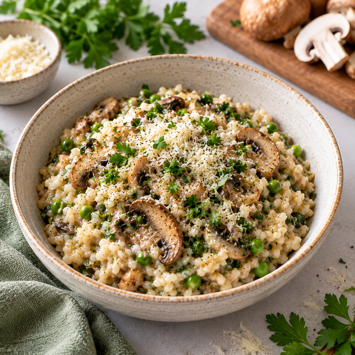 Easy Mushroom Risotto