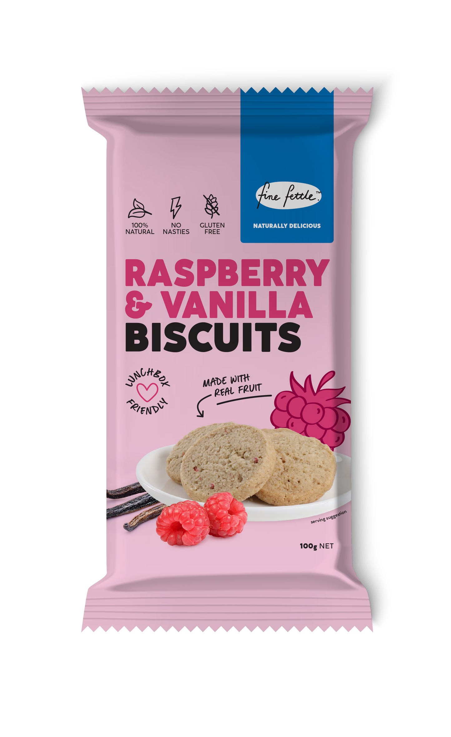 Raspberry & Vanilla Biscuits