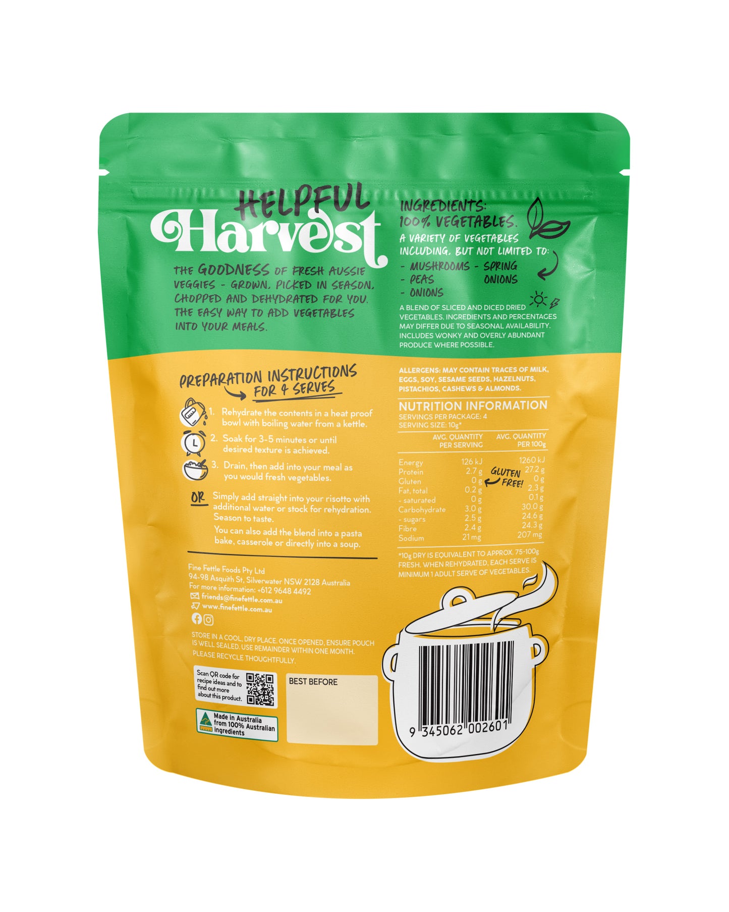 Mushroom Risotto Dehydrated Veggie Mix - Helpful Harvest