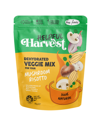 Mushroom Risotto Dehydrated Veggie Mix - Helpful Harvest