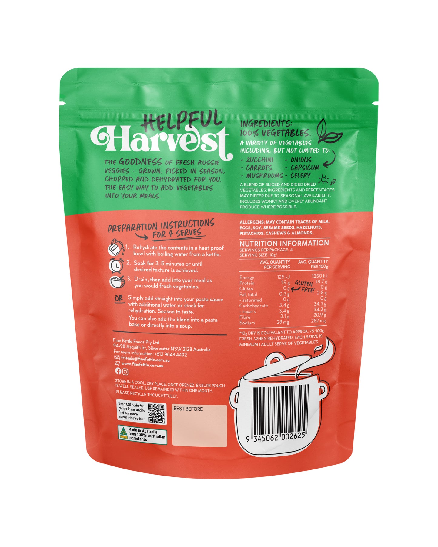 Pasta Bolognese Veggie Mix - Helpful Harvest