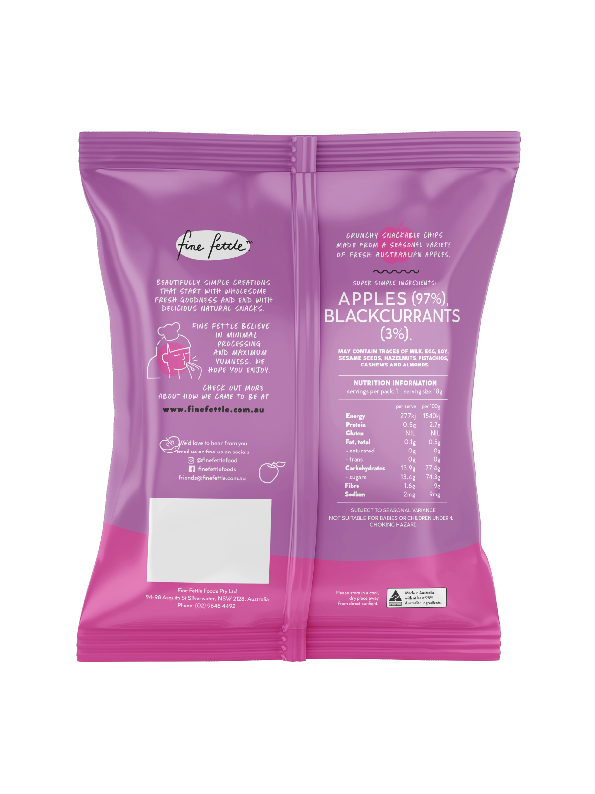 Blackcurrant Apple Crisps