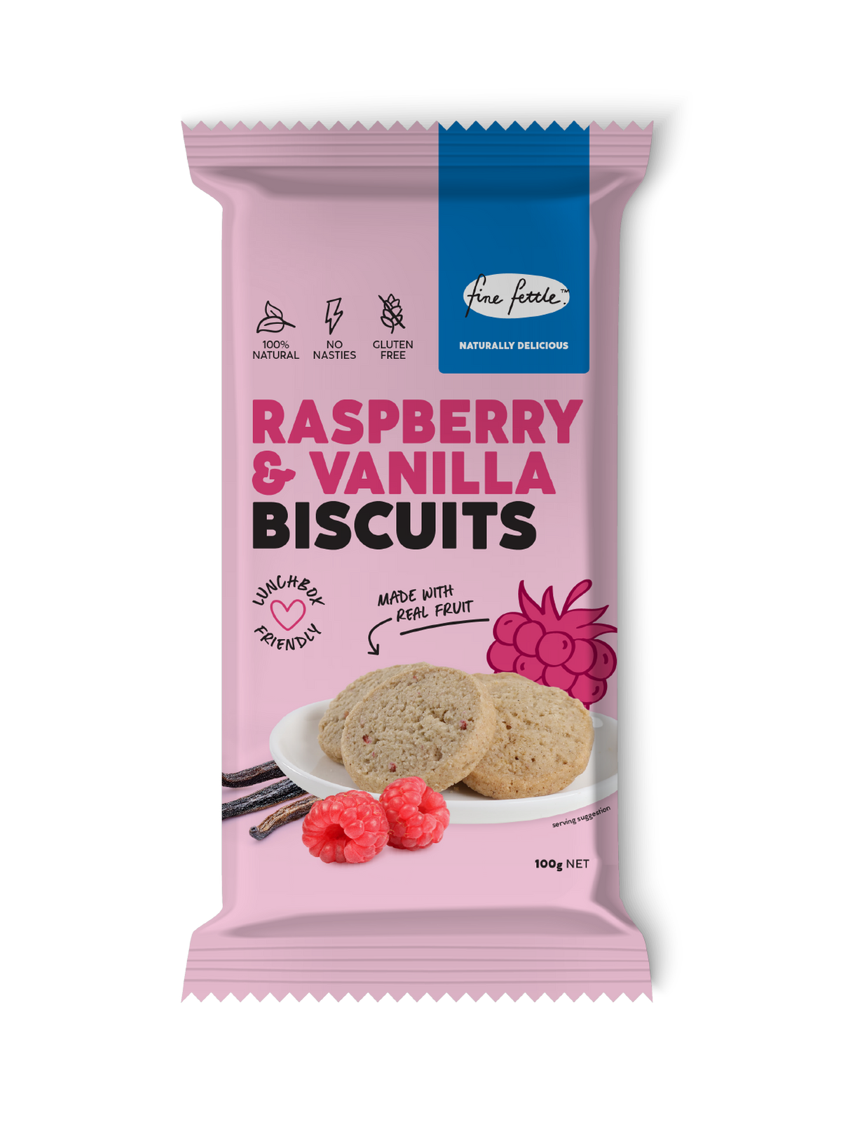 Raspberry & Vanilla Biscuits