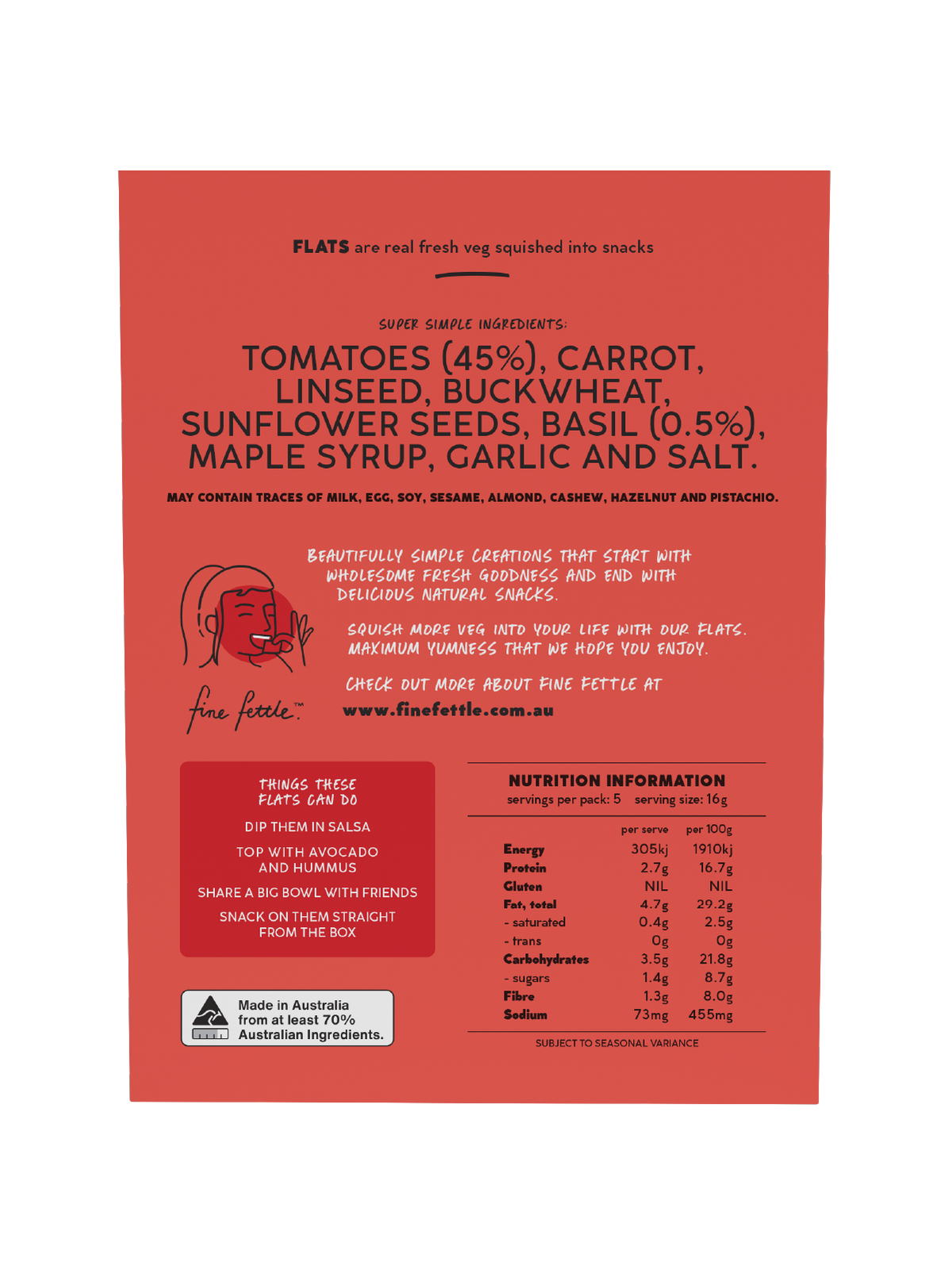 Tomato & Basil Flats