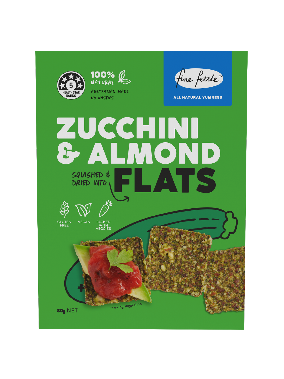Zucchini & Almond Flats