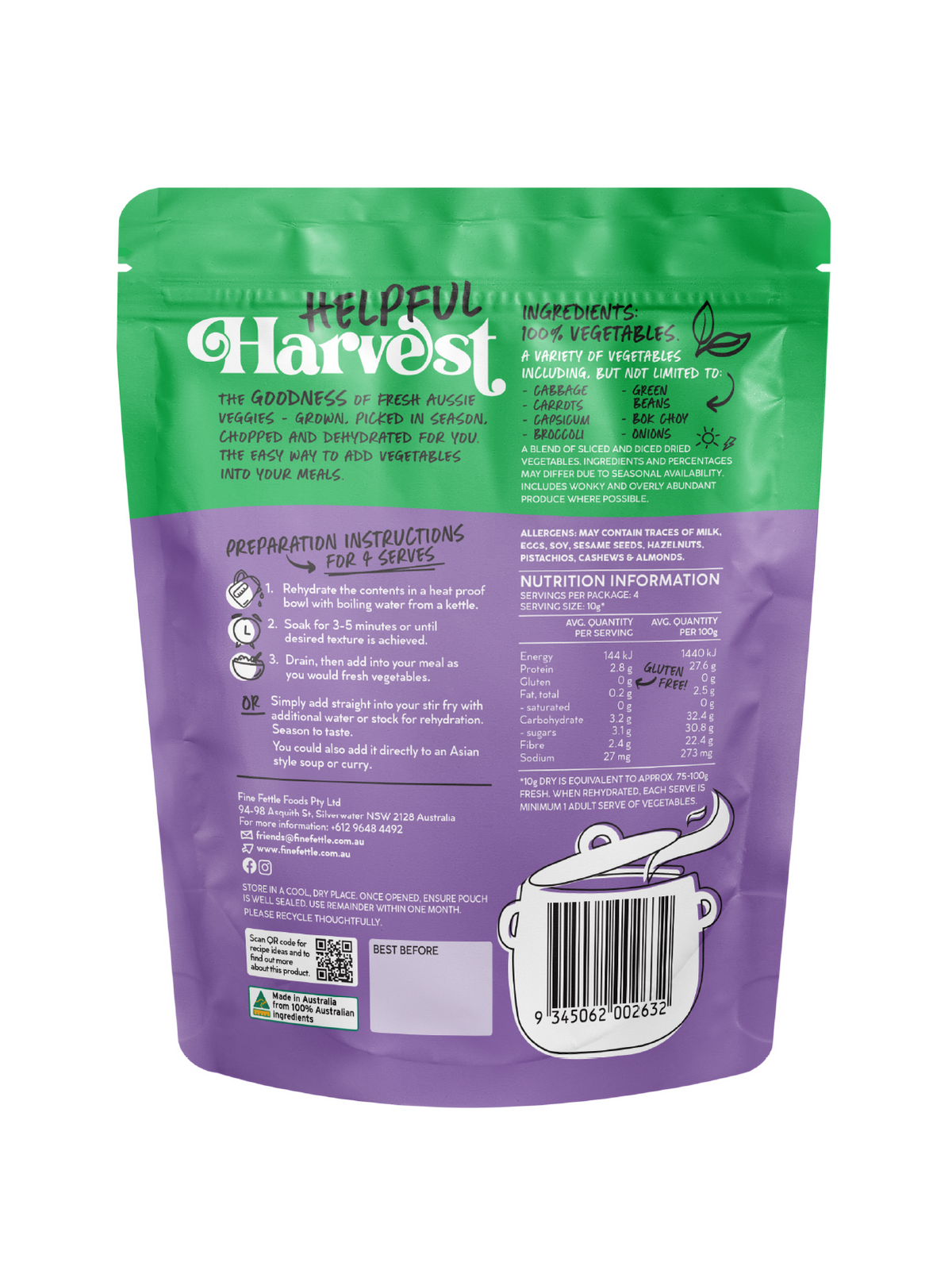 Stir Fry Dehydrated Veggie Mix