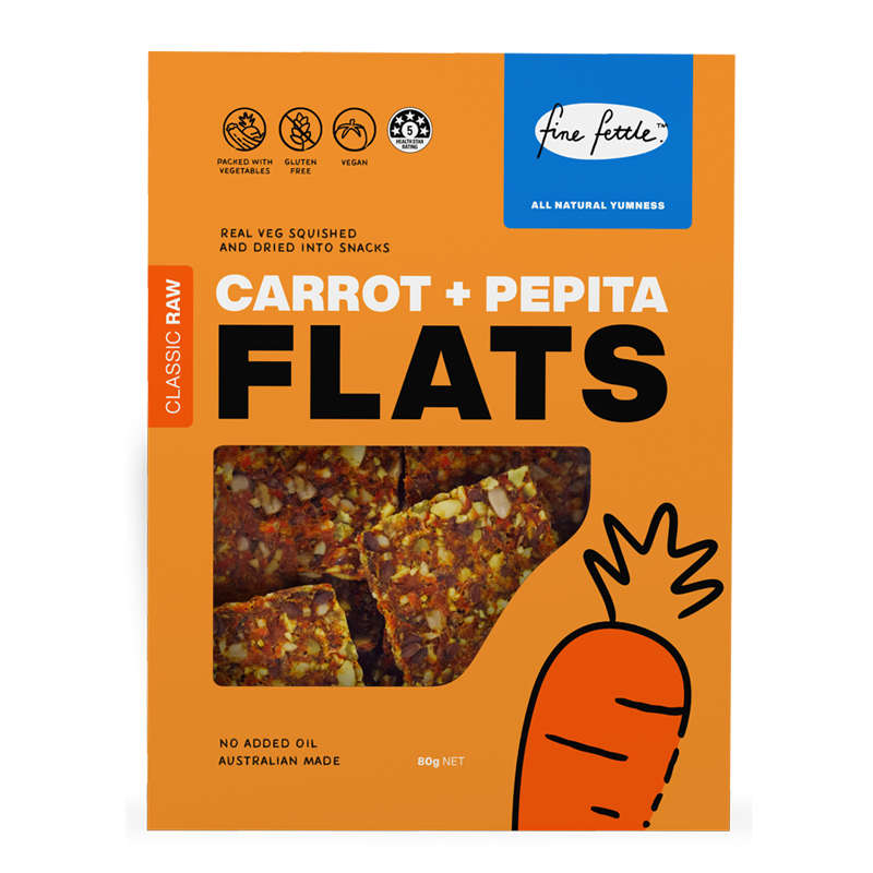 Carrot & Pepita Flats - Healthy Snacks