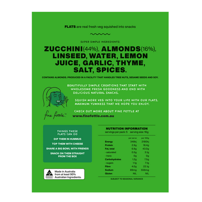 Zucchini & Almond Flats - Healthy Snacks